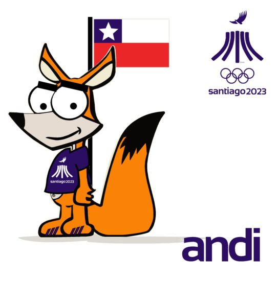PanAm Games Santiago 2023 Mascota Andi