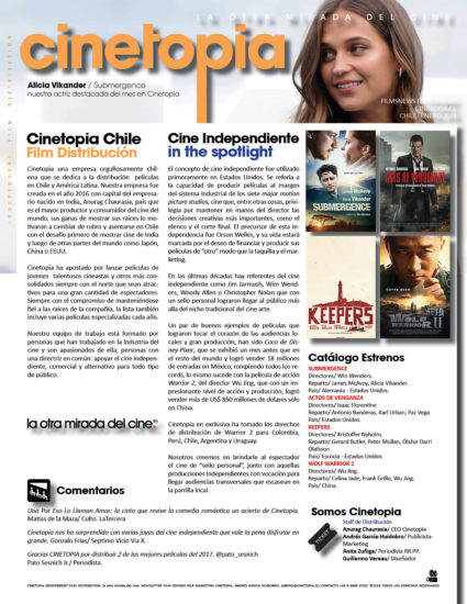 Cinetopia Newsletter CERO